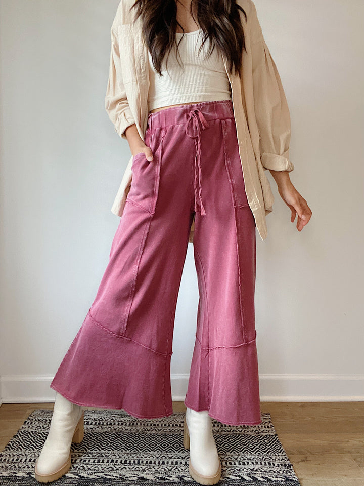 Casual Comfortable Wide Leg Pants 