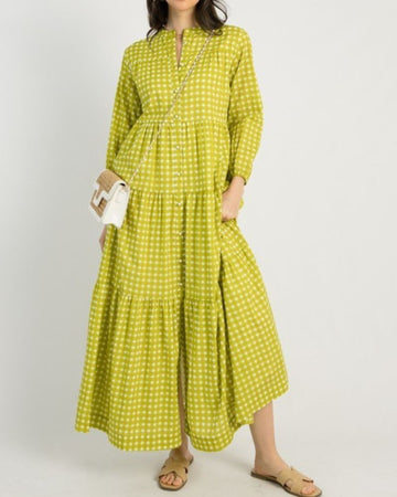 Washed Denim Patchwork Straight Dress