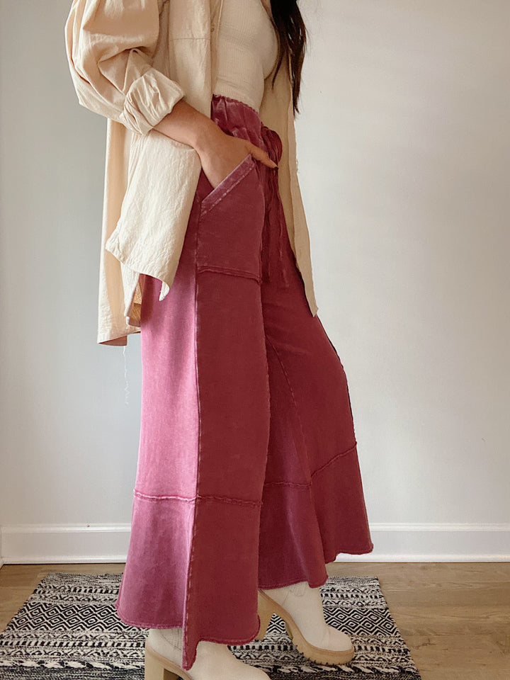 Casual Comfortable Wide Leg Pants 