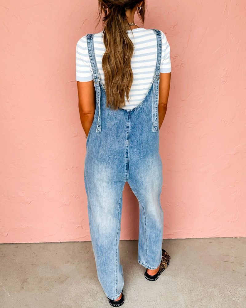 Trendy Utility Denim Overalls