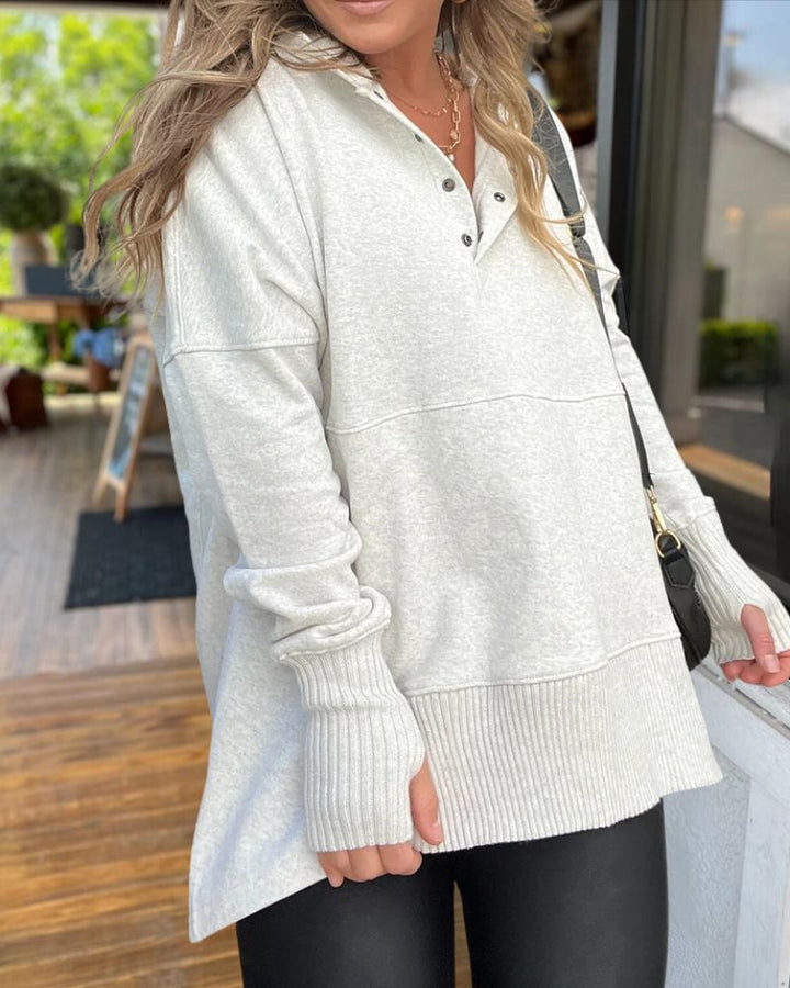 French Terry Boxy Hoodie 