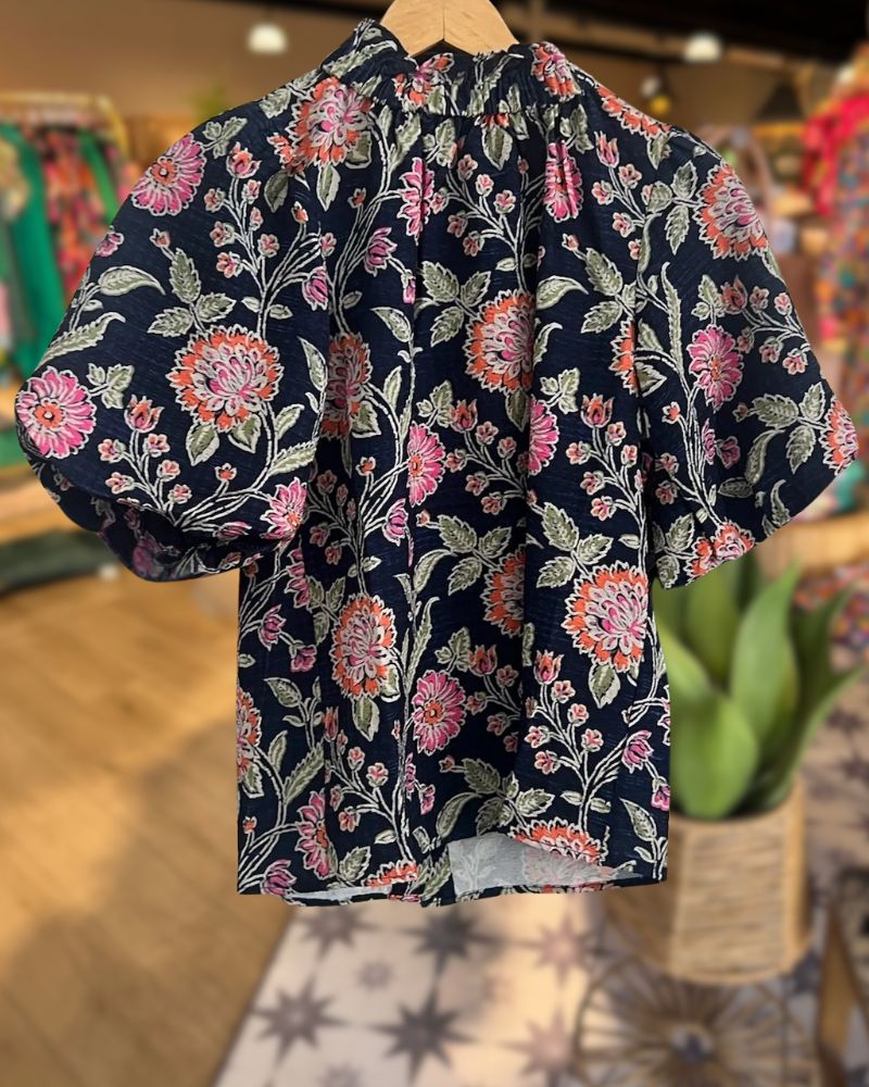 Casual Printed Loose-Fit Top